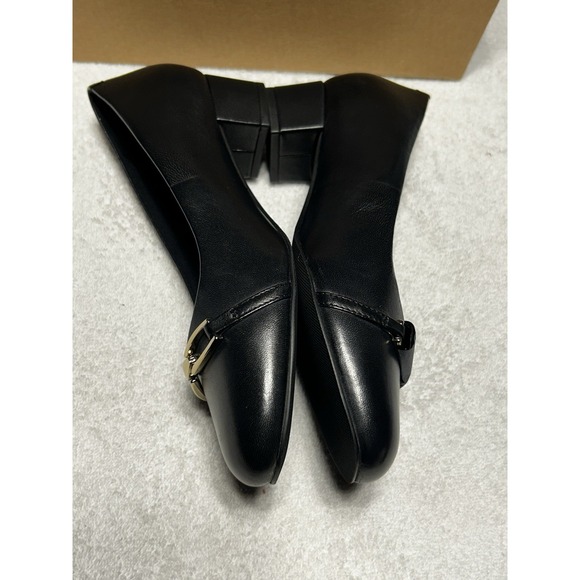 Black Leather Trotters Dakota Pumps Women's size 7 W Comfort New In Box - Picture 3 of 9